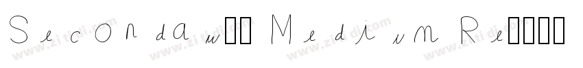 Secondaw00 Medium Re字体转换